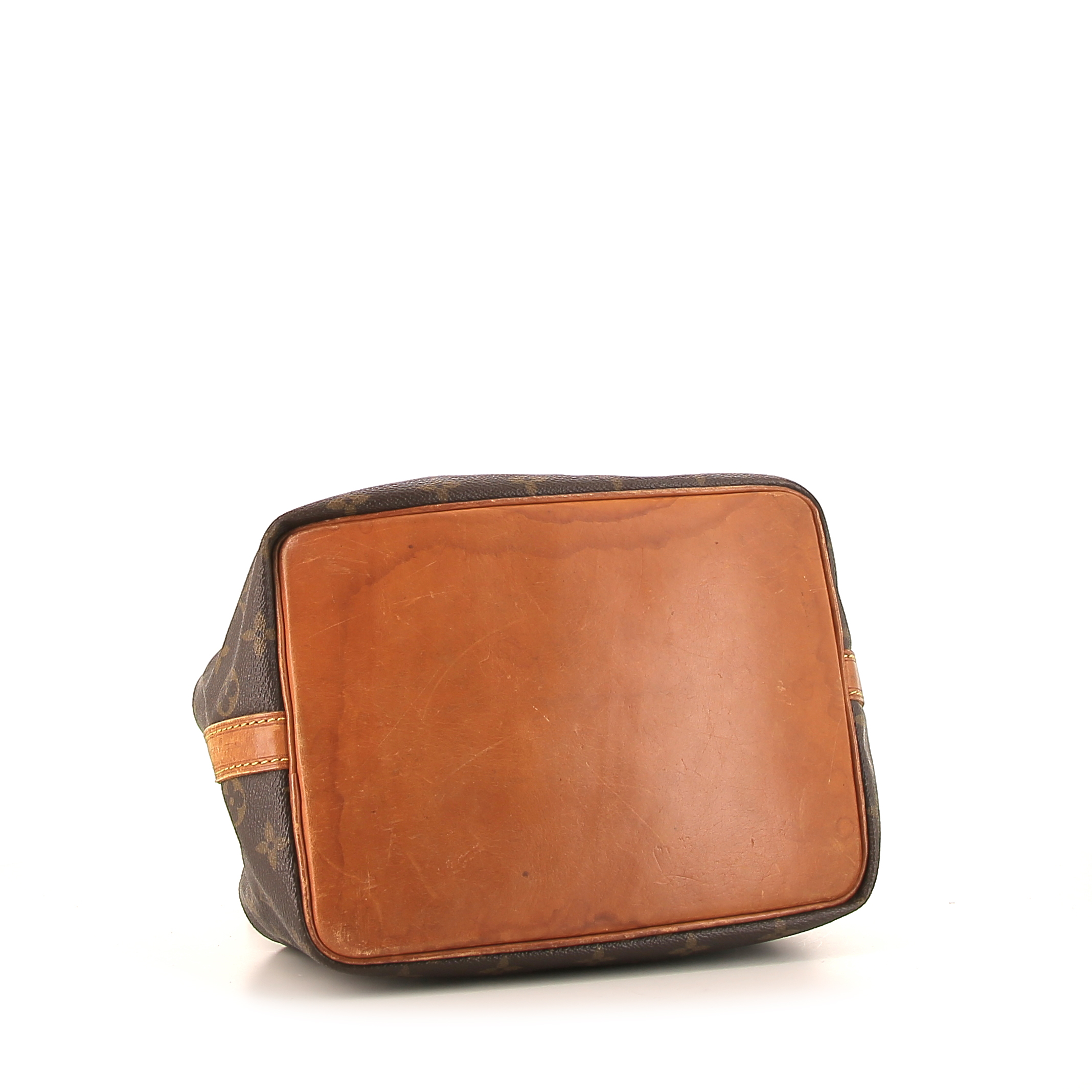 Bolso de mano Louis Vuitton petit Noé modelo pequeño en lona Monogram marrón - Detail D4