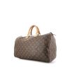 Louis Vuitton Speedy 40 cm handbag in brown monogram canvas and natural leather - 00pp thumbnail