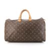 Louis Vuitton Speedy 40 cm handbag in brown monogram canvas and natural leather - 360 thumbnail