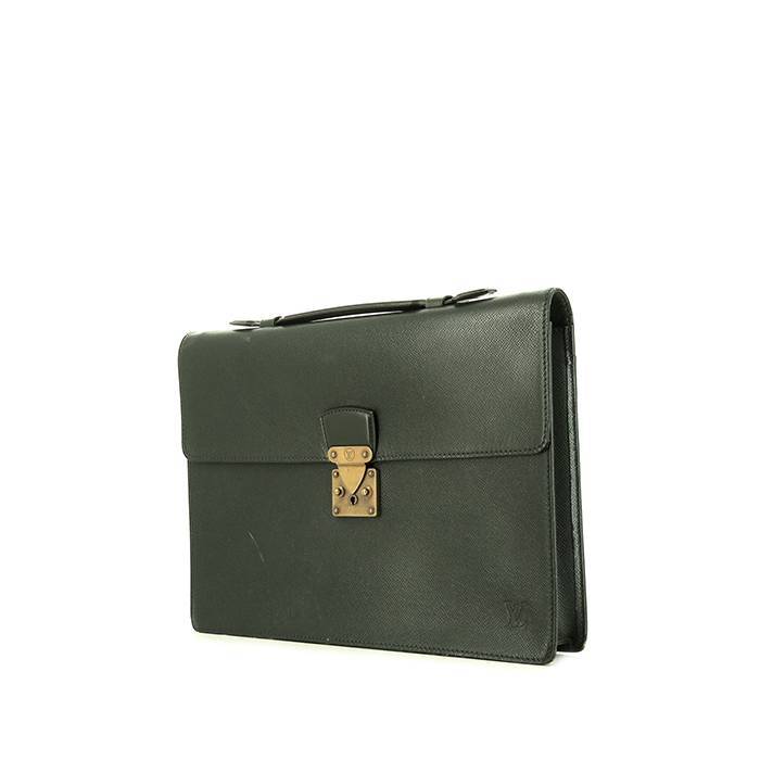 Auth Louis Vuitton Epi Serviette Ambassadeur Brown Briefcase