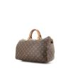 Bolso de mano Louis Vuitton Speedy 35 en lona Monogram marrón y cuero natural - 00pp thumbnail