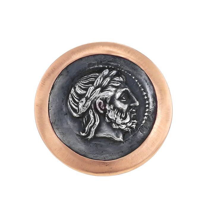 Anello Maison Auclert Tétradrachme in oro rosa e argento