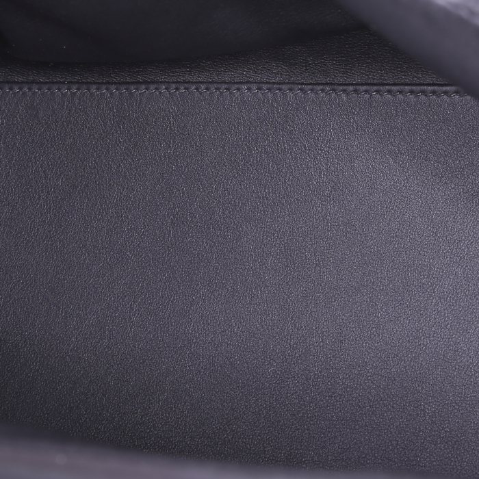 Bolso de mano Hermès 24/24 en cuero togo negro - Detail D2