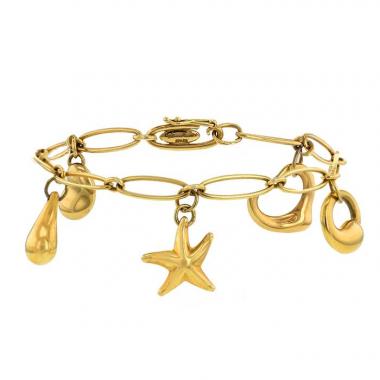 Brazalete Tiffany & Co Elsa Peretti en oro amarillo