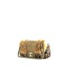 Borsa Chanel Baguette in tweed marrone e pelliccia - 00pp thumbnail