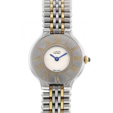 Montre occasion Cartier Must 21 Or et acier 1330. Achat montre Aix  Marseille - Berenger