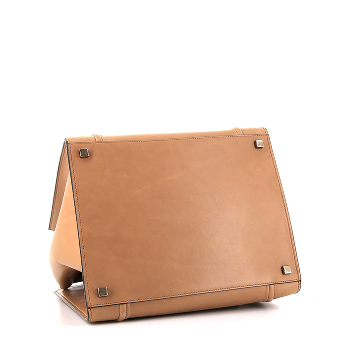 Céline Phantom shopping bag in gold leather - Detail D4