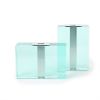 Fontana Arte, two bud vases mod. 2339, in nickel brass and glass, label of the editor, circa 1970 - 00pp thumbnail