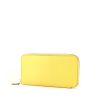 Hermes Silkin wallet in yellow Lime epsom leather - 00pp thumbnail