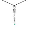 Cartier Pelage necklace in white gold, diamonds, onyx and in emerald - 00pp thumbnail
