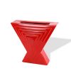 Ettore Sottsass, rare vase sculpture "Y29" de la série Yantra pour Design Centre, en céramique émaillée rouge, signé, de la fin des années 1980 - 00pp thumbnail