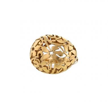 Pomellato Arabesques ring in yellow gold