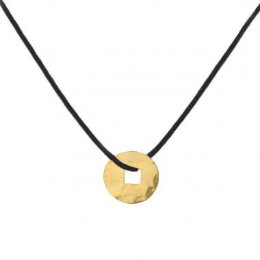 Pendentif Dinh Van Pi Chinois petit modèle en or jaune 24 carats