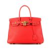 Hermes Birkin 30 cm handbag in red Casaque epsom leather - 360 thumbnail