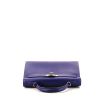 Hermes Kelly 32 cm handbag in electric blue epsom leather - 360 Front thumbnail