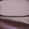 Hermes Lindy handbag in beige canvas and brown leather - Detail D2 thumbnail
