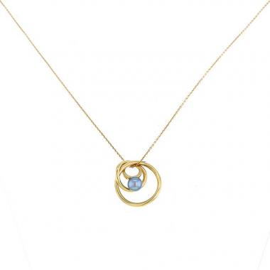 Tasaki necklace in yellow gold and pearl