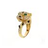 Piaget ring in yellow gold,  diamonds, onyx and emerald - Detail D1 thumbnail