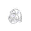 Mikimoto Petite Saturne ring in white gold,  diamonds and cultured pearls - 00pp thumbnail