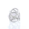 Sortija Mikimoto Petite Saturne en oro blanco,  diamantes y perlas cultivadas - 360 thumbnail
