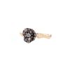Vintage ring in pink gold, blackened gold and diamonds - 00pp thumbnail