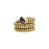 Articulated Bulgari Serpenti ring in yellow gold and cordierite - 00pp thumbnail