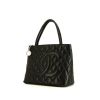 Bolso de mano Chanel Medaillon - Bag en cuero granulado negro - 00pp thumbnail