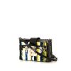 Louis Vuitton Petite Malle clutch in black, blue, white and yellow paillette and black patent leather - 00pp thumbnail