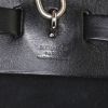 Sac à dos Hermès Herbag - Backpack petit modèle en toile et cuir noire - Detail D3 thumbnail