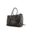 Balenciaga Papier shopping bag in black leather - 00pp thumbnail