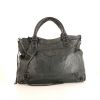 Balenciaga Classic City bag in grey leather - 360 thumbnail