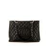 Bolso Cabás Chanel Shopping GST en cuero granulado acolchado negro - 360 thumbnail