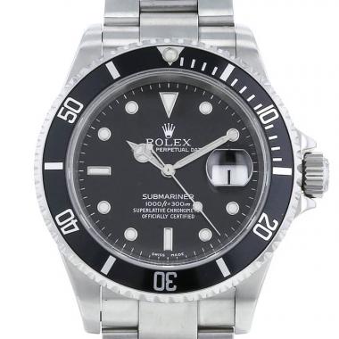 Réplique Rolex Submariner Noir Indice glace Cadran Oyster Bracelet  Inoxydable Acier 16610-BKSO - €112.50