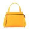 Celine Edge handbag in saffron yellow grained leather - 360 thumbnail