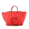 Céline Phantom shopping bag in red leather - 360 thumbnail