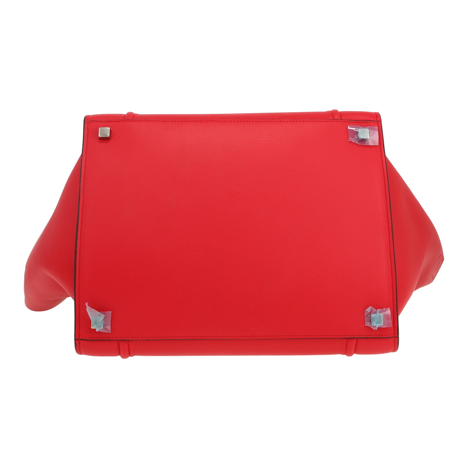 Sac cabas Celine  Phantom en cuir rouge - Detail D1