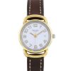 Reloj Hermès Pullman de acero y oro chapado Ref :  PU2.240 Circa  2000 - 00pp thumbnail