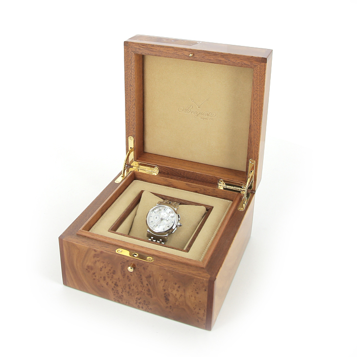 Breguet Marine Chronograph watch in stainless steel Ref:  8827 Circa  2000 - Detail D3