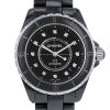 Chanel J12 Joaillerie watch in black ceramic Ref:  H1626 - 00pp thumbnail