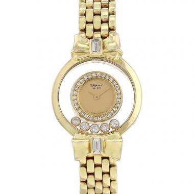 Chopard Happy Diamonds watch in yellow gold Ref:  205512.0001 Circa  2019