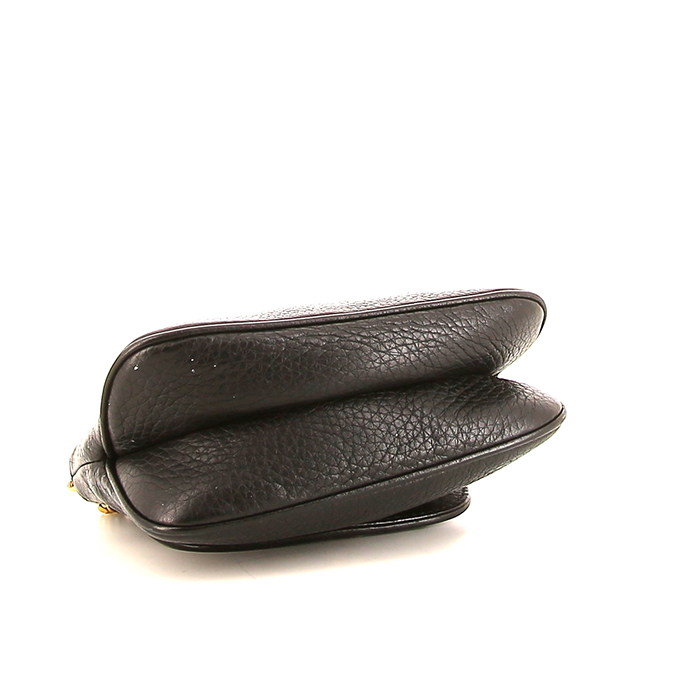 Borsa a tracolla Gucci in pelle martellata nera - Detail D4