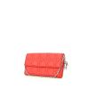 Dior Lady Dior Rendez-vous handbag/clutch in red leather cannage - 00pp thumbnail