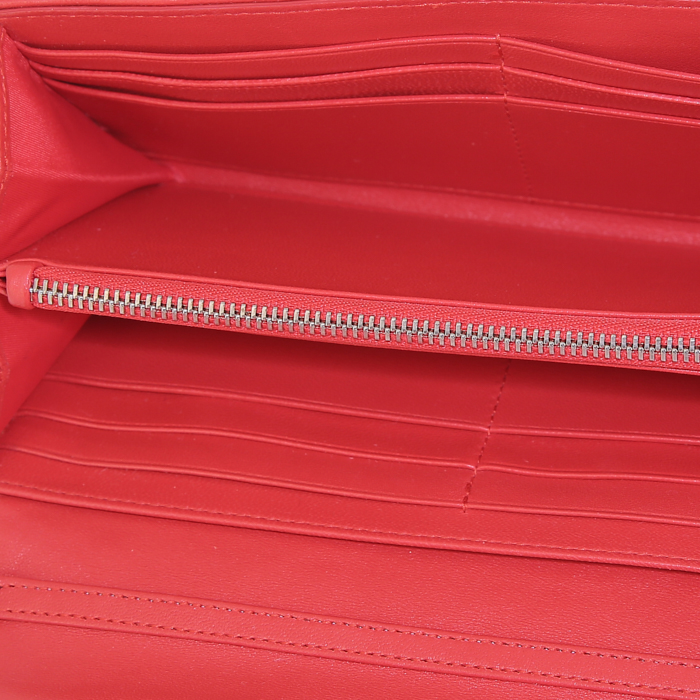 Sac/pochette Dior Lady Dior Rendez-vous en cuir cannage rouge - Detail D3