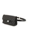 Bolsito-cinturón Chanel Pochette ceinture en cuero granulado negro - 00pp thumbnail