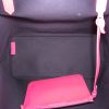 Givenchy Antigona Tote shopping bag in black coated canvas and pink leather - Detail D2 thumbnail