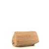 Bolso de mano Yves Saint Laurent Muse Two modelo mediano en piel de pitón color arena y ante beige - Detail D4 thumbnail