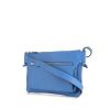 Bolso de mano Hermès Messenger en cuero azul - 00pp thumbnail