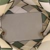 Shopping bag Loewe Woven in pelle intrecciata verde e beige - Detail D3 thumbnail