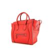 Celine Luggage Mini handbag in red leather - 00pp thumbnail