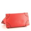 Celine Luggage Mini handbag in red leather - Detail D4 thumbnail